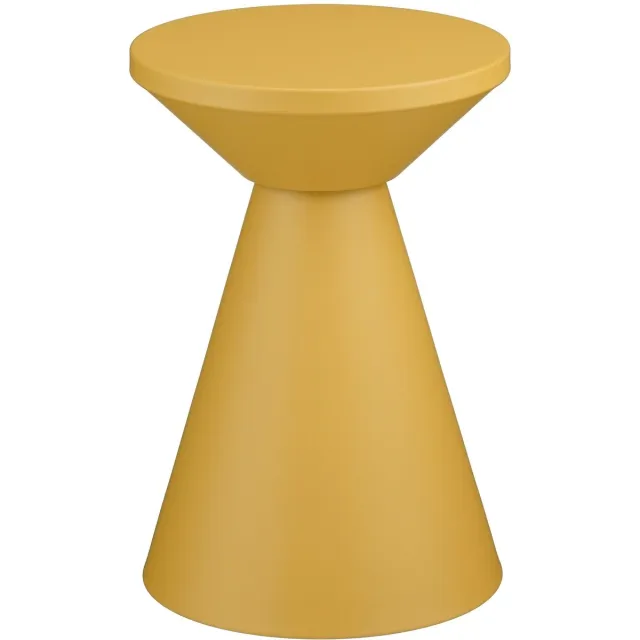 Mica Decorations Jim Bijzettafel - H45 x Ø31 cm - IJzer - Okergeel