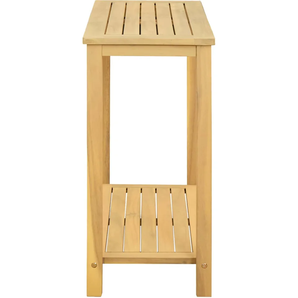 vidaXL Tuin Console Tafel Licht acacia 80 x 35 x 75 cm bruin, foto 3