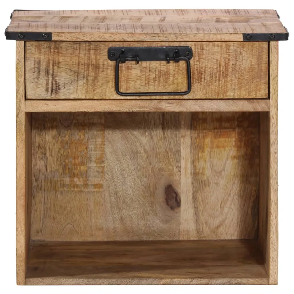vidaXL Nachtkastje 40x30x37 cm massief mangohout bruin, foto 3