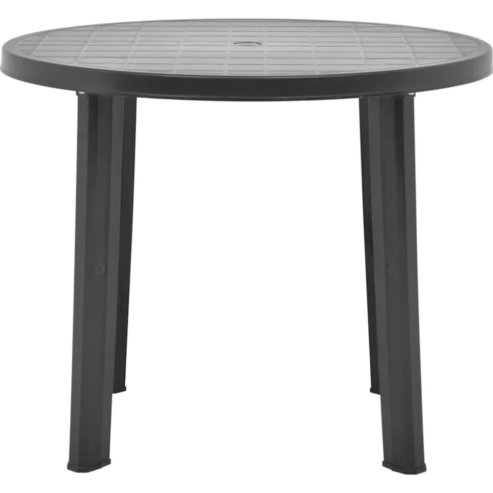 vidaXL Tuintafel 89 cm kunststof antraciet, foto 2