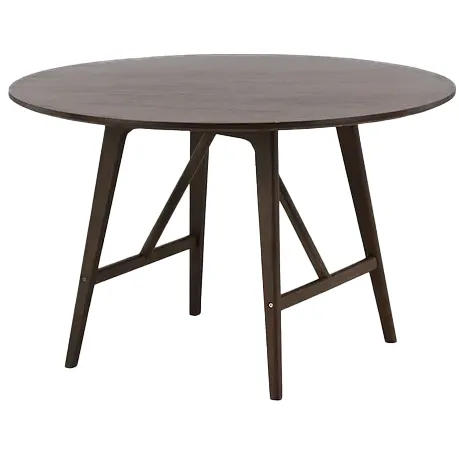 Nest living Esra houten eettafel donkerbruin - Ø100 cm