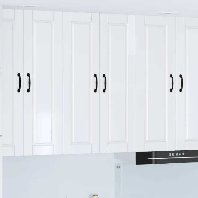 vidaXL Wandkast PORTO Hoogglans Wit 60 x 31 x 100 cm Bewerkt hout