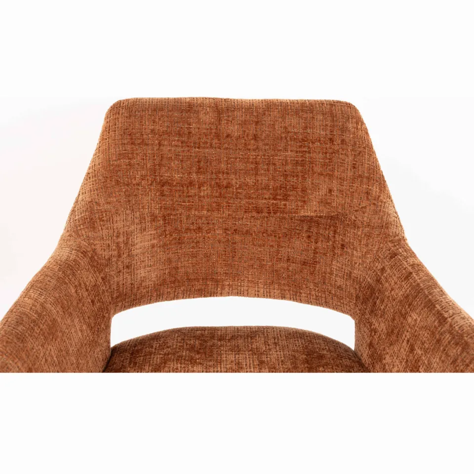 Housecraft Living Merel draaibare eetkamerstoel terracotta, foto 6