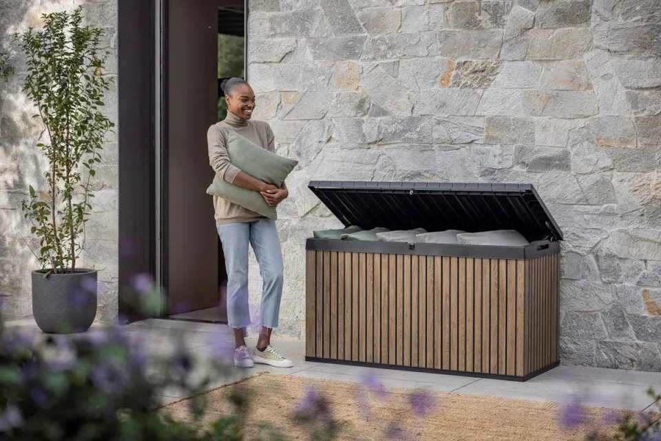 Keter Venetian opbergbox 570L bruin, foto 5