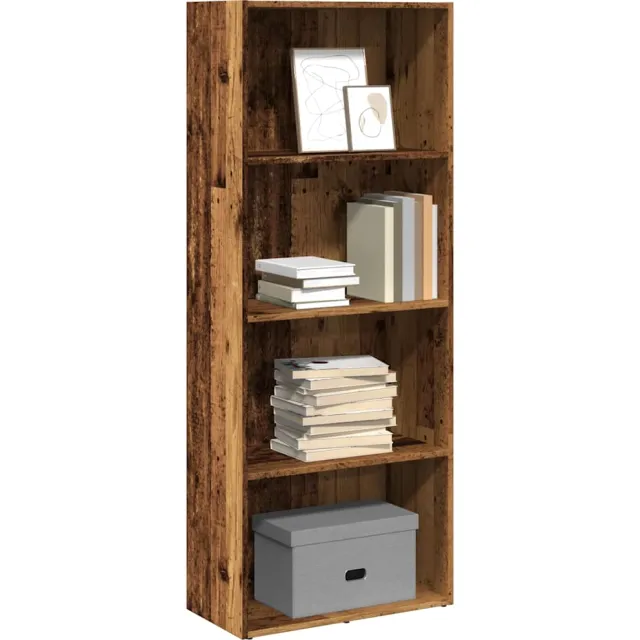 vidaXL Boekenkast 60x30x152 cm bewerkt hout oud houtkleurig Bruin