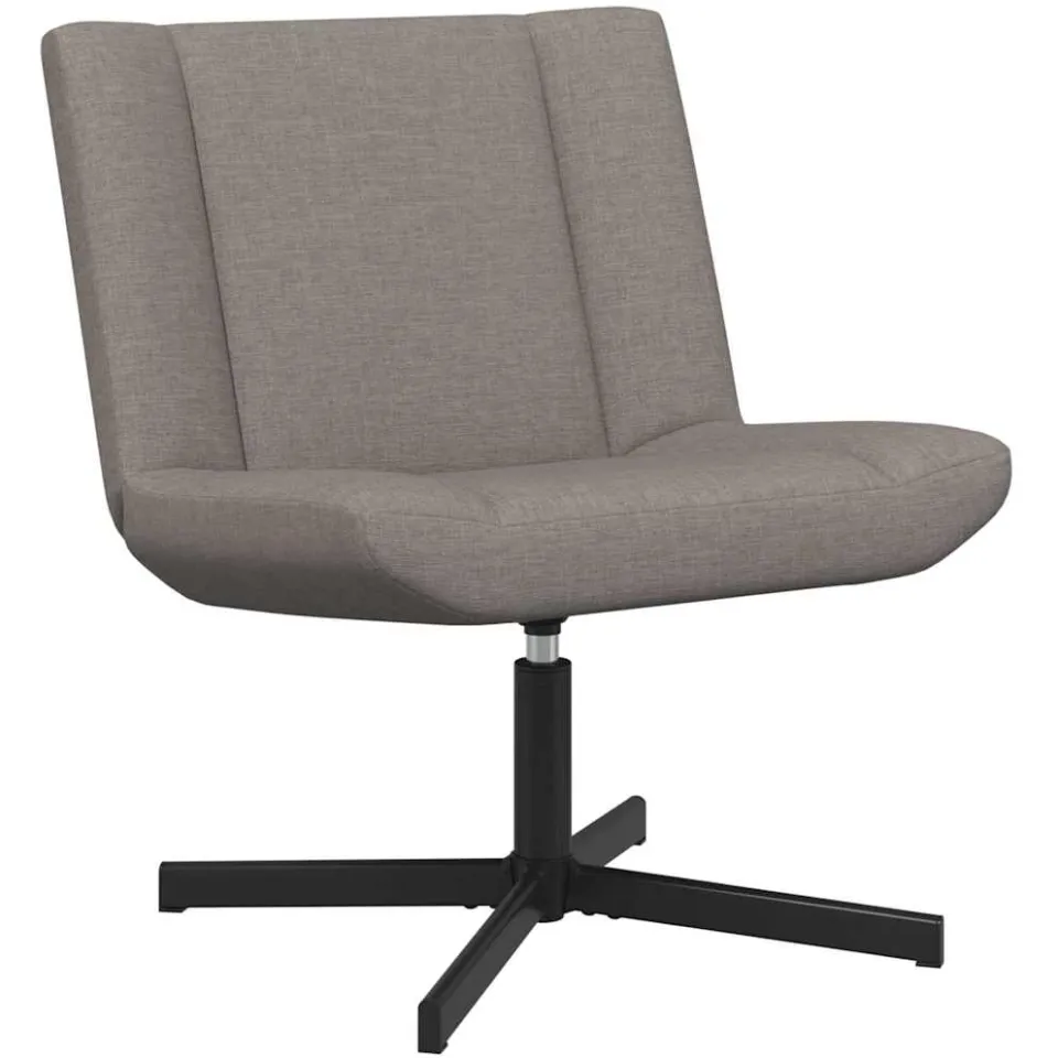 vidaXL Draaistoel Taupe 63 x 75 x 76 cm Stof