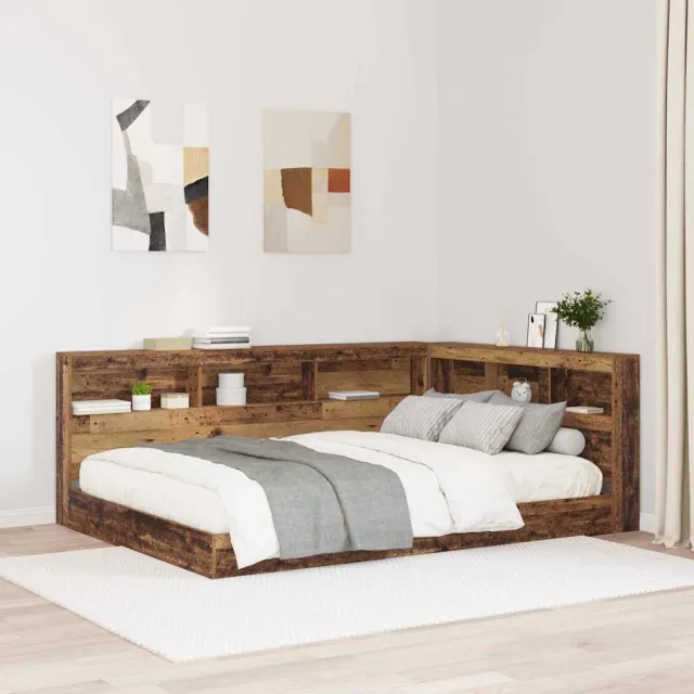 vidaXL Opberghoofdbord Oud Hout Bewerkt hout Bruin