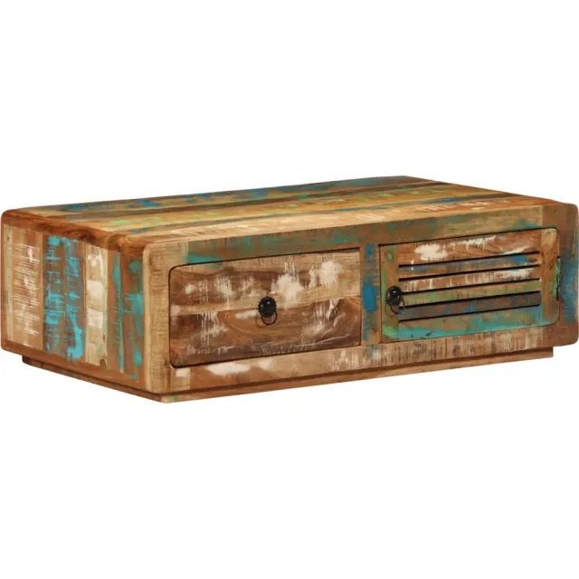 vidaXL Salontafel 89x55x29 cm massief gerecycled hout Bruin