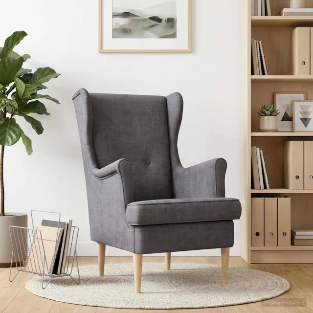 vidaXL Fauteuil Donkergrijs ARES