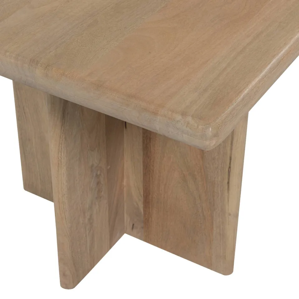 WOOOD Ato Eettafel 180 CM - Mangohout - Naturel - 76x180x90, foto 4