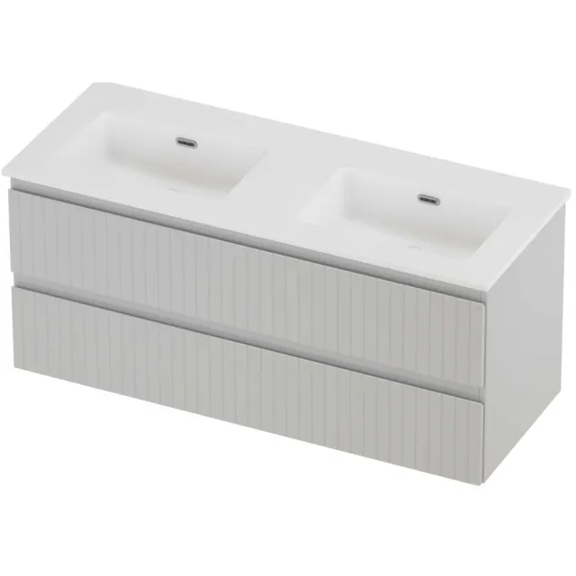Proline Tribute Badmeubelset Porselein Elegant Zonder Gat 120x46x54 cm Mat White Glans Wit
