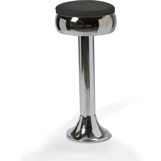 Bel Air Furniture Casey Barstool 77 MP Stacks Chrome zwart