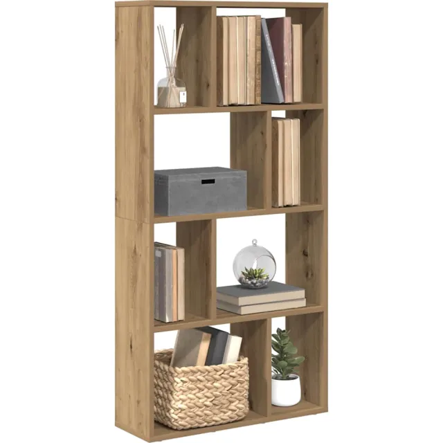 vidaXL Boekenkast 60x20x120,5 cm bewerkt hout artisanaal eikenkleurig, foto 2