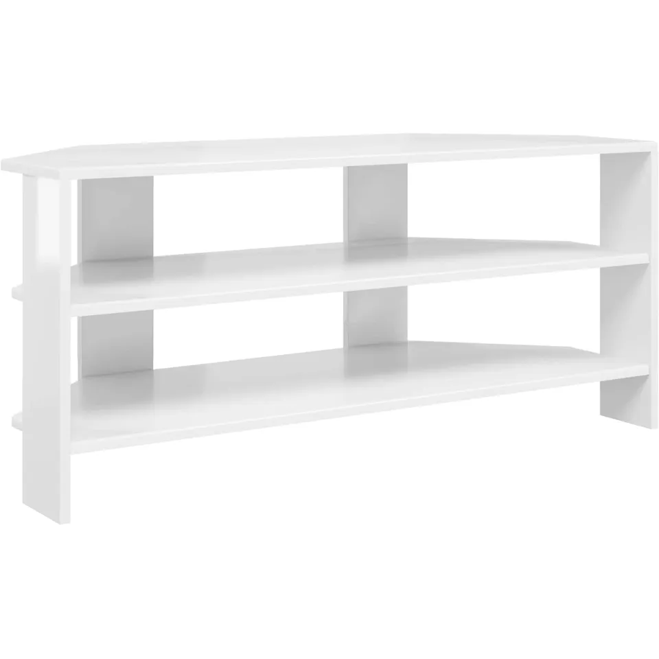 vidaXL HoekTVKast 100 x 40,5 x 45 cm Hoogglans Wit Bewerkt hout, foto 3