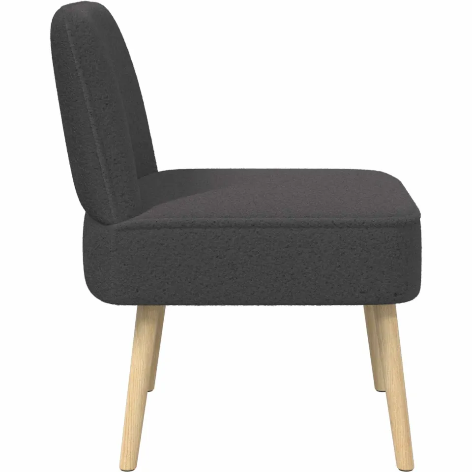 vidaXL Slipper Stoel Donkergrijs, foto 4