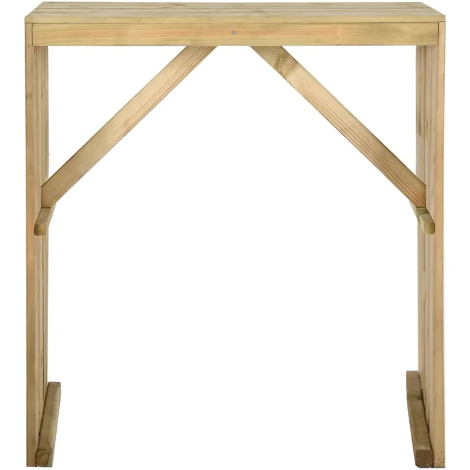 vidaXL Bartafel 100x60x110 cm geïmpregneerd grenenhout Bruin