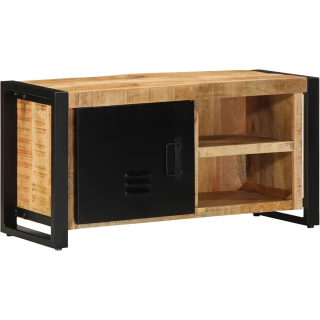 vidaXL Tv-meubel 80x30x40 cm massief ruw mangohout Bruin
