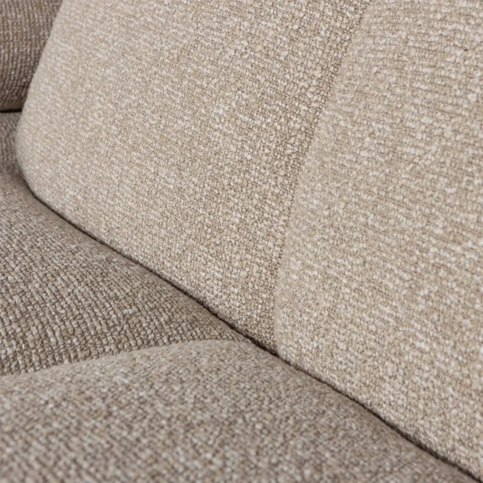 WOOOD Mojo Chaise Longue Bank Rechts - Wollig - Donkerzand, foto 6