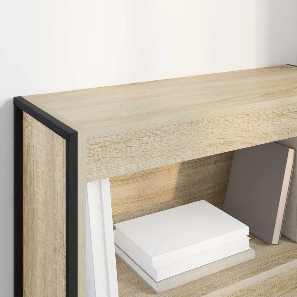 vidaXL Boekenkast 80 x 30 x 86,5 cm Bewerkt hout Sonoma bruin, foto 4