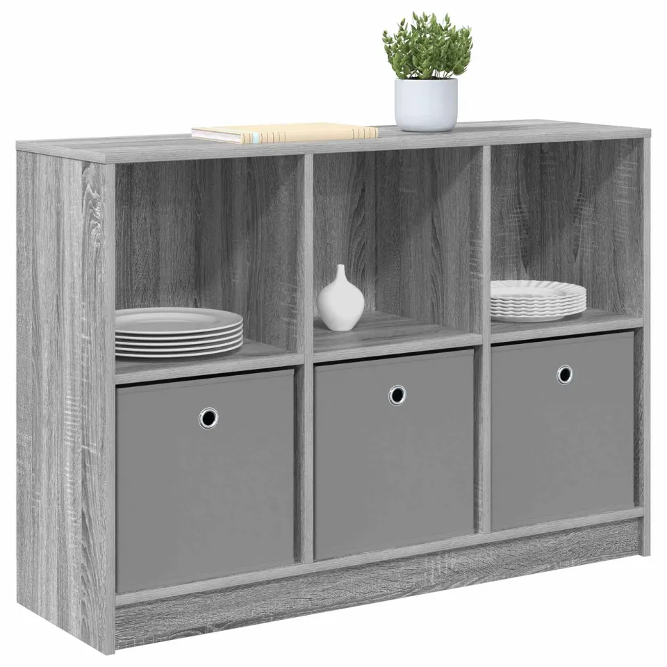 vidaXL Dressoir Grijs Sonoma 102 x 32 x 73,5 cm