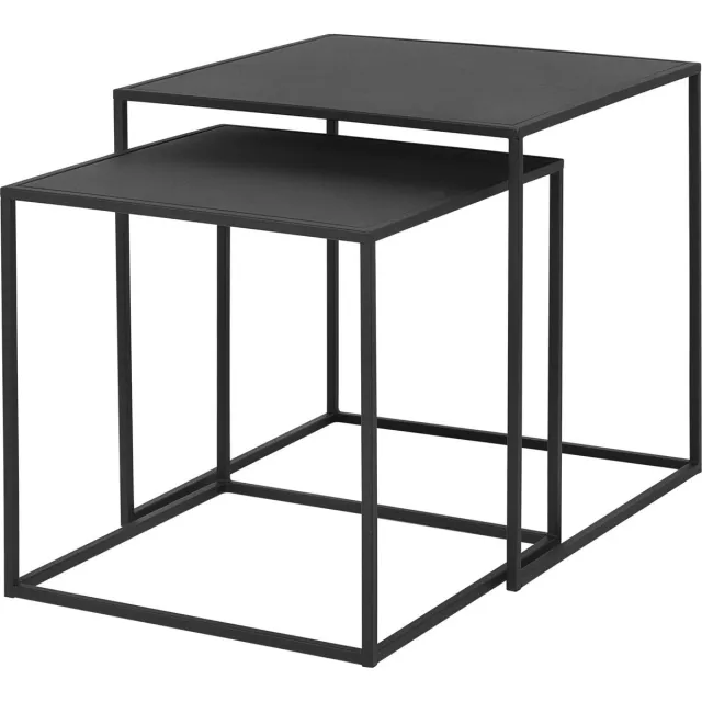 Blomus FERA Bijzettafels - Set van 2 - Zwart Black (Zwart)