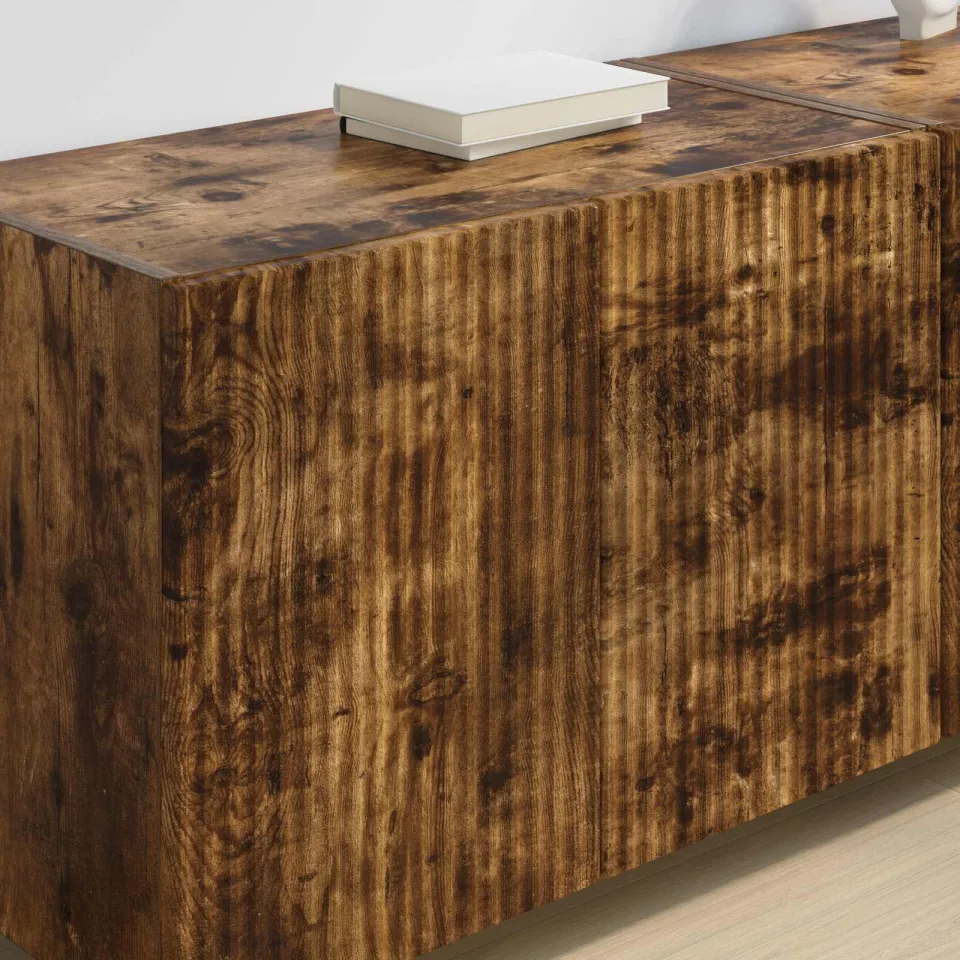 vidaXL TV-wandkast 59,5 x 31 x 40 cm Gerookt eiken Bewerkt hout, foto 4