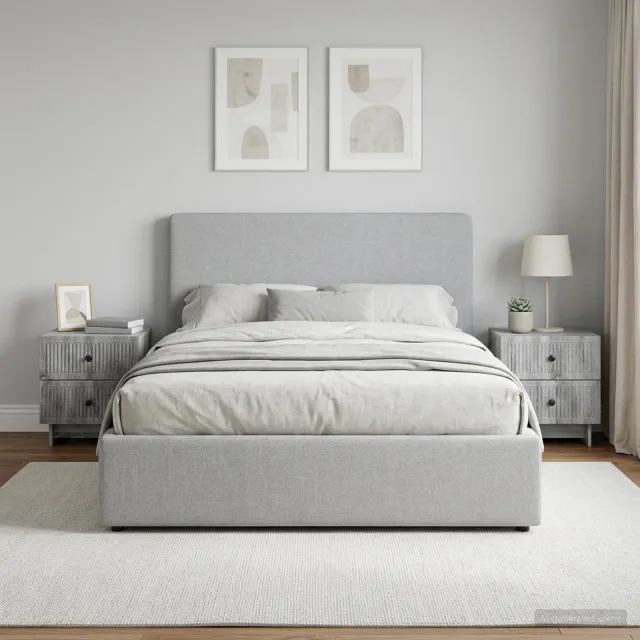vidaXL Nachtkastje 2 st Grijs sonoma 43 x 34,5 x 47,5 cm Bewerkt hout