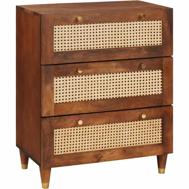 vidaXL Dressoir Bruin 60 x 33 x 75 cm Massief Mango Hout