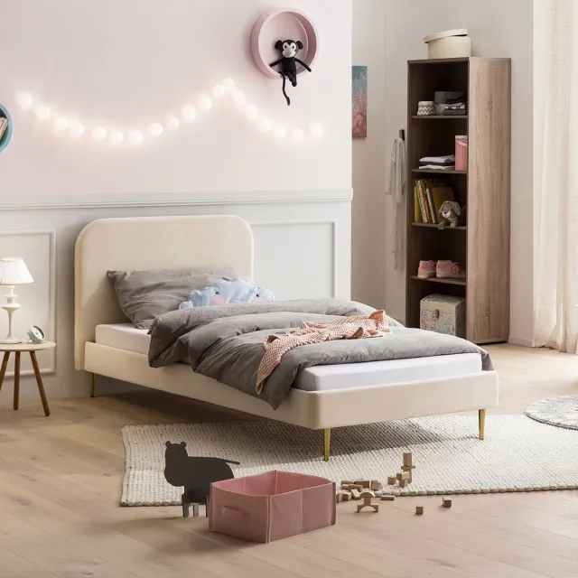 Artistiq Living Federico fluwelen bed beige