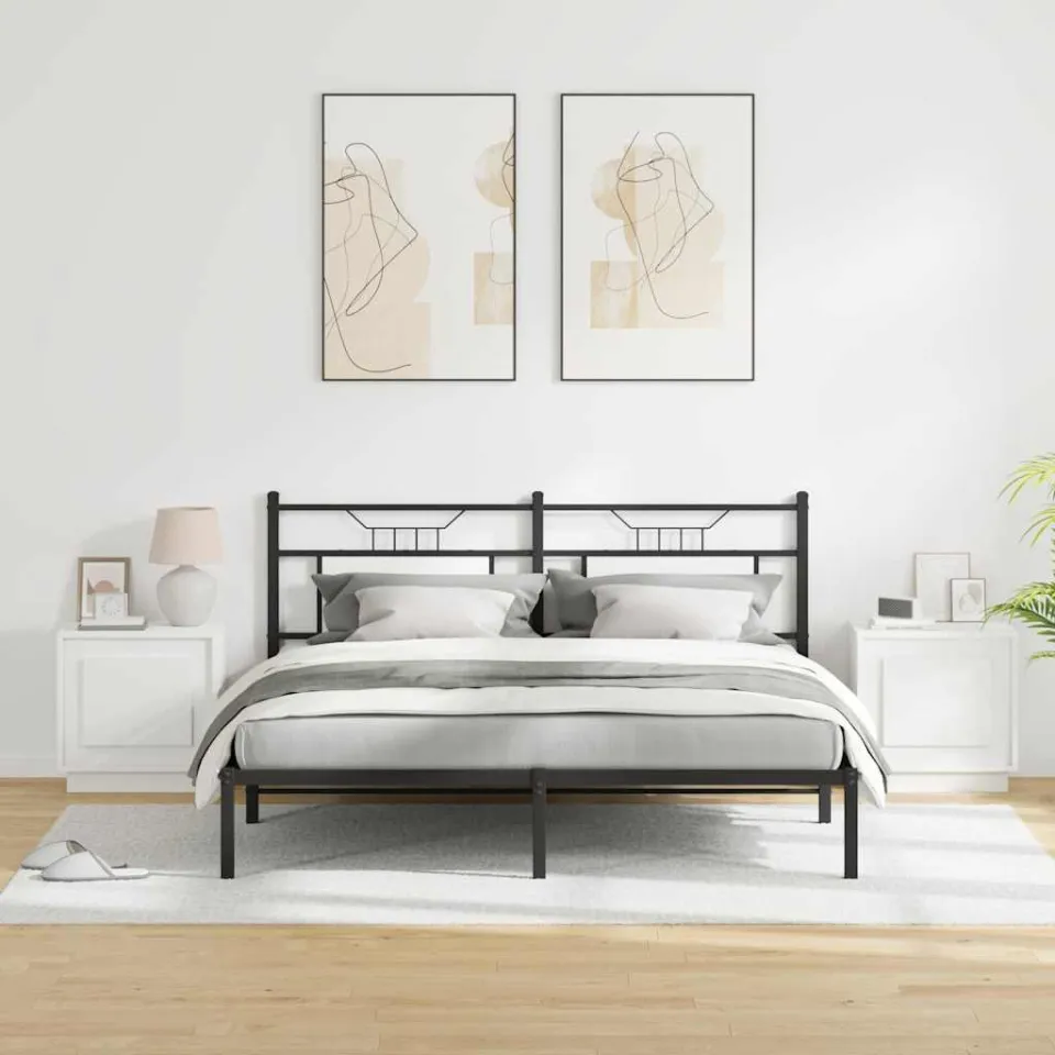 vidaXL Nachtkastje 2 st Wit 44 x 34,5 x 45 cm Bewerkt hout, foto 4