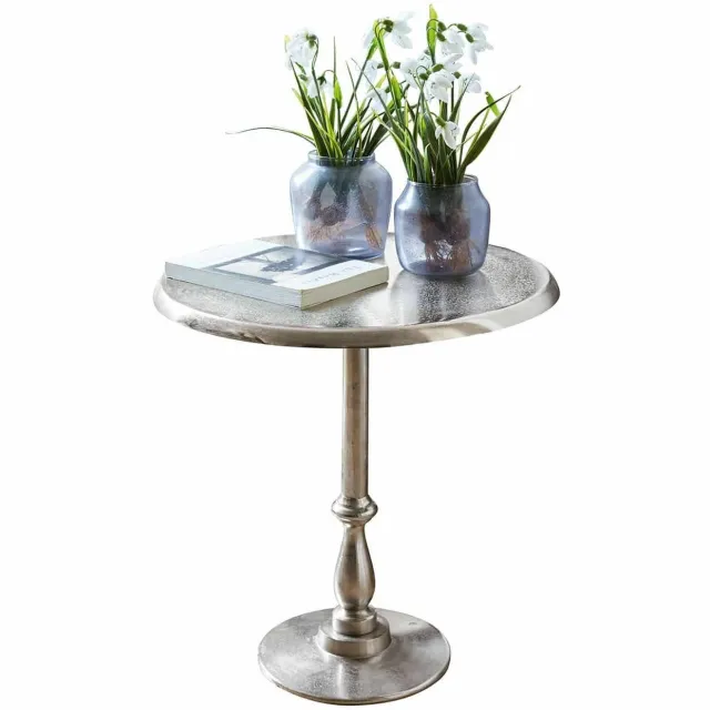 Loberon Bijzettafel Eppeville zilverkleurig