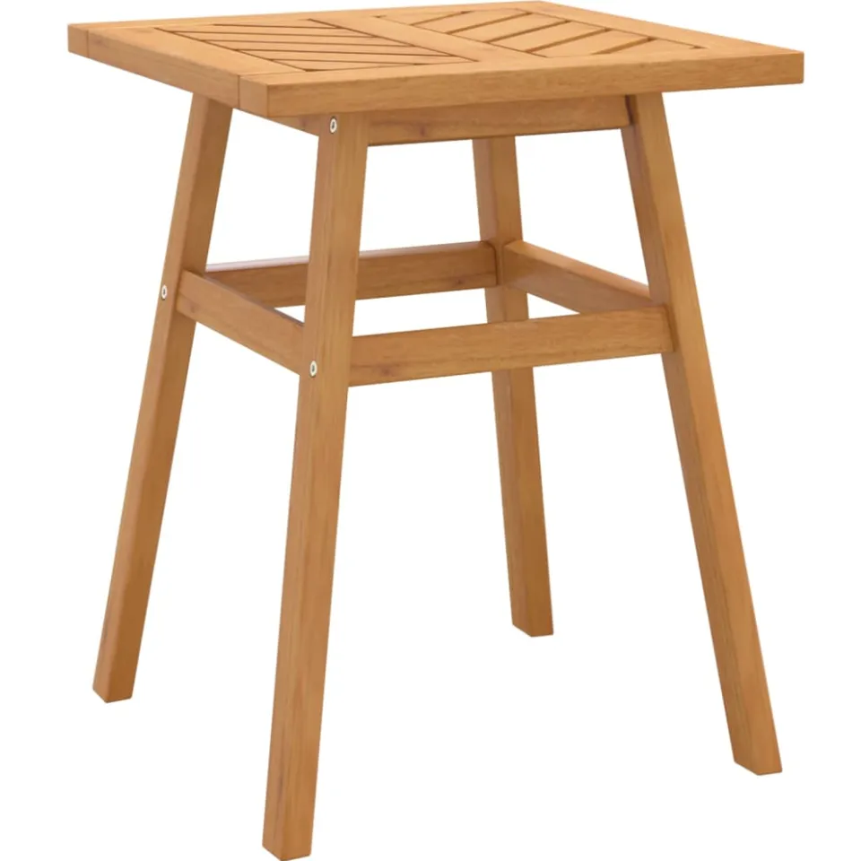 vidaXL Bijzettafel 45x45x60 cm massief acaciahout bruin, foto 3