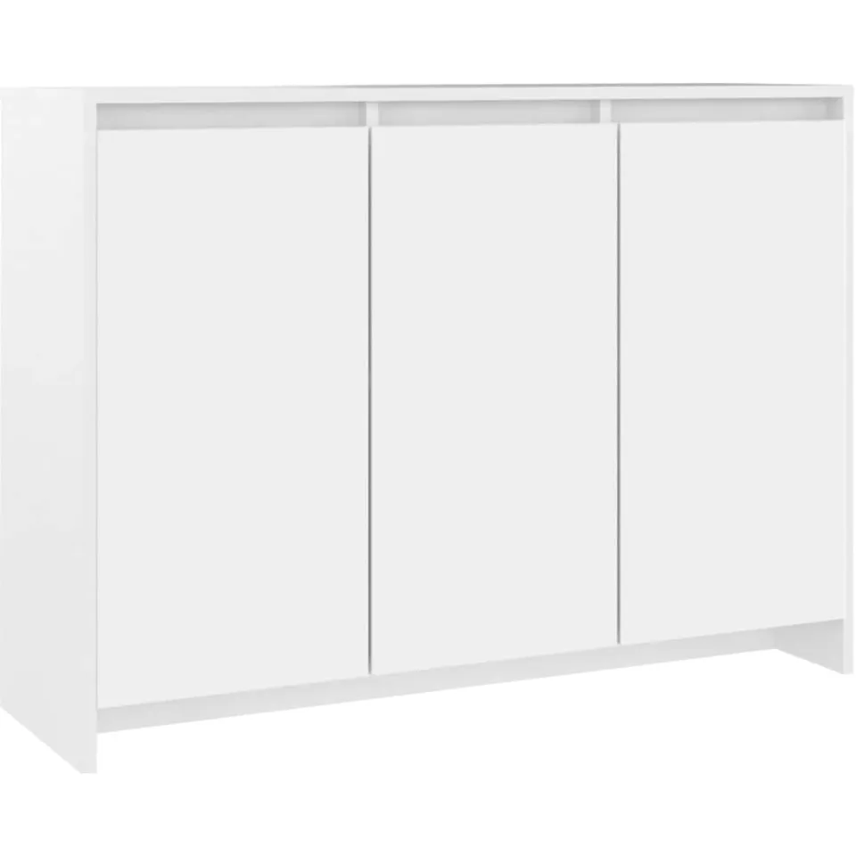 vidaXL Dressoir 102x33x75 cm bewerkt hout wit
