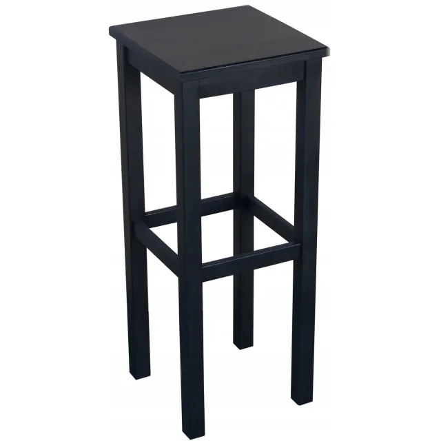 Metdrew Moderne zwarte houten barkan 80cm Black