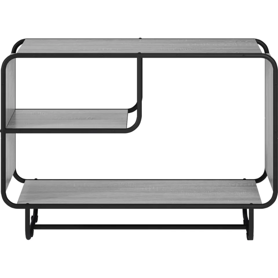 vidaXL Dressoir Grijs Sonoma 93,5 x 37,5 x 64,5 cm Bewerkt hout