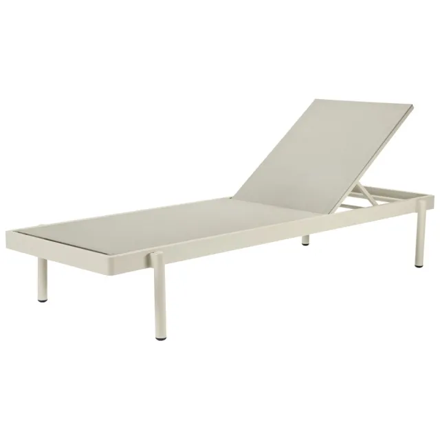 Vega Ligbed Arvos; 200x73.5x32 cm (LxBxH); zitting beige, frame beige