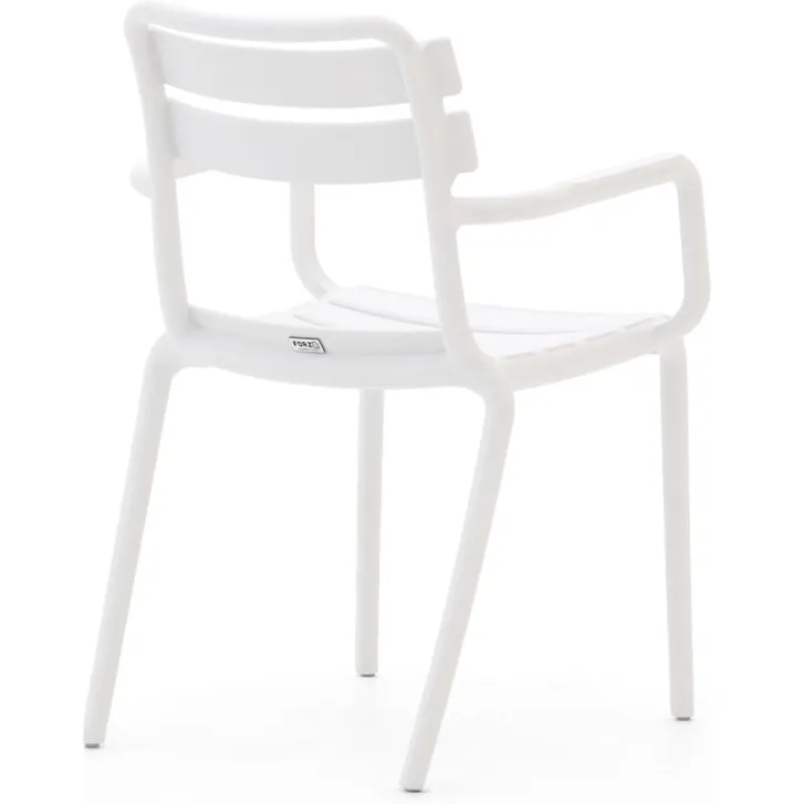 Forza Furniture Forza Vico dining tuinstoel stapelbaar wit, foto 4
