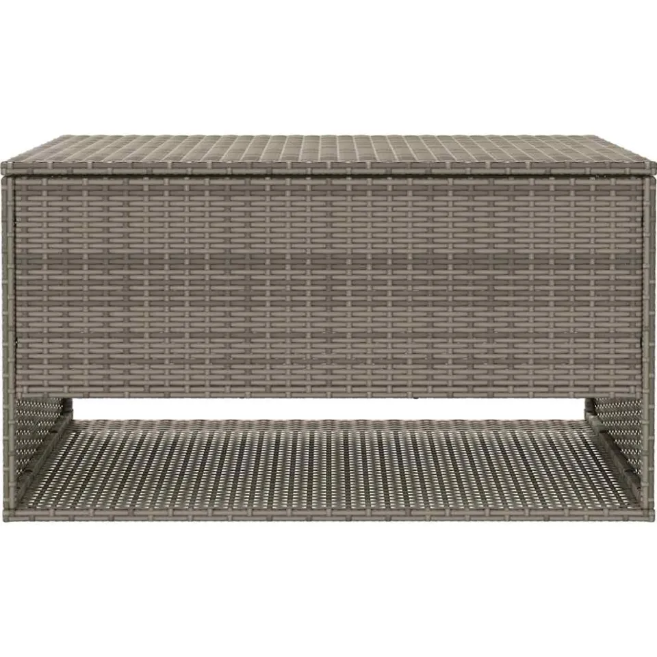 vidaXL Opbergbox voor buiten 100x55x55,5 cm poly rattan grijs, foto 4