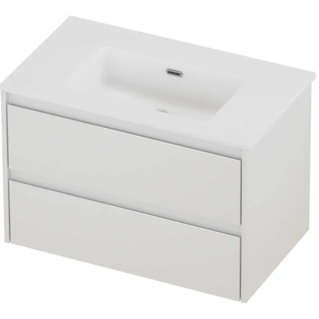 Proline Tribute Badmeubelset Porselein Elegant 80x46x54 cm Mat White Glans Wit