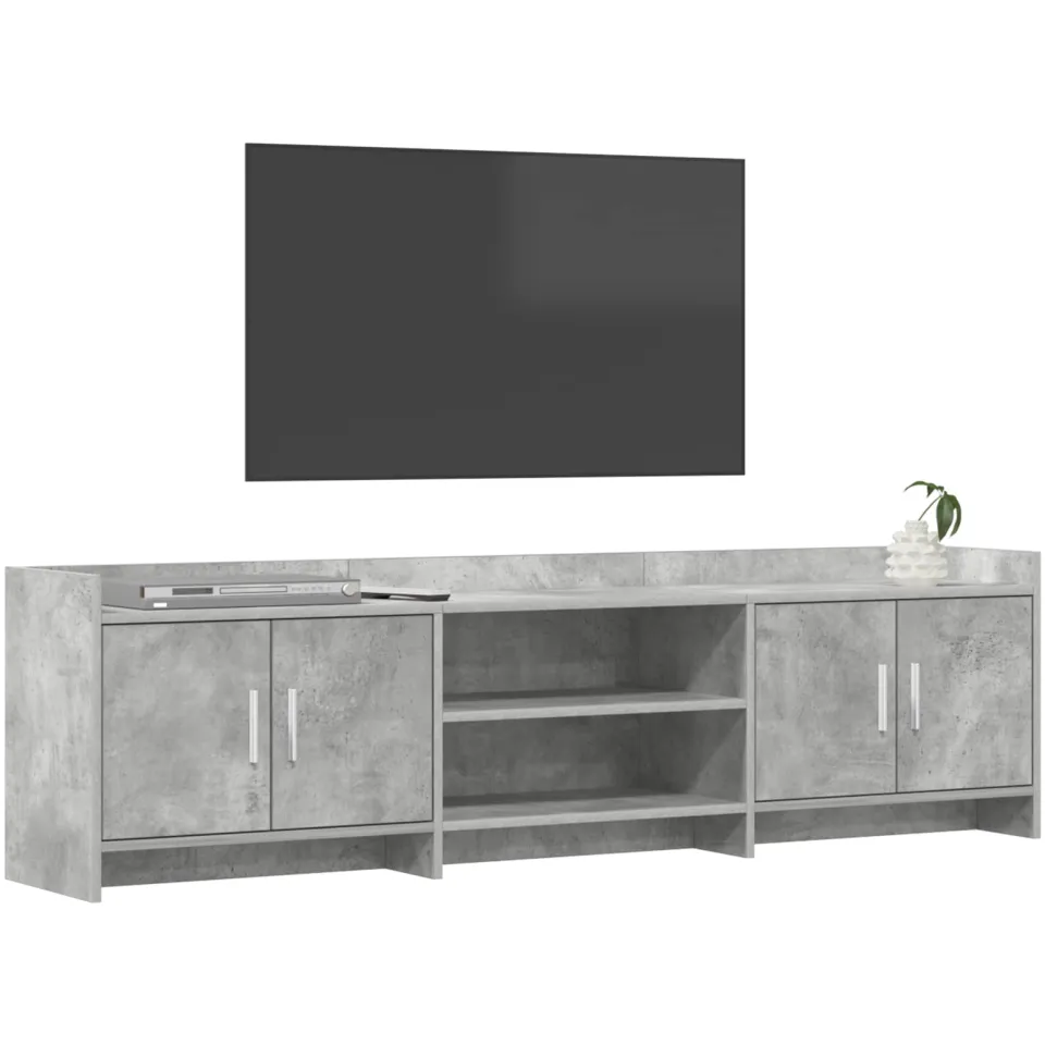vidaXL TV-kast 168 x 33 x 47 cm Betongrijs Bewerkt hout
