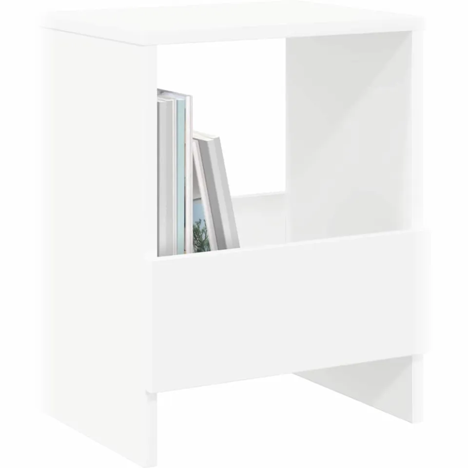 vidaXL Tijdschrift Rek 2 st Wit 35 x 30 x 45 cm