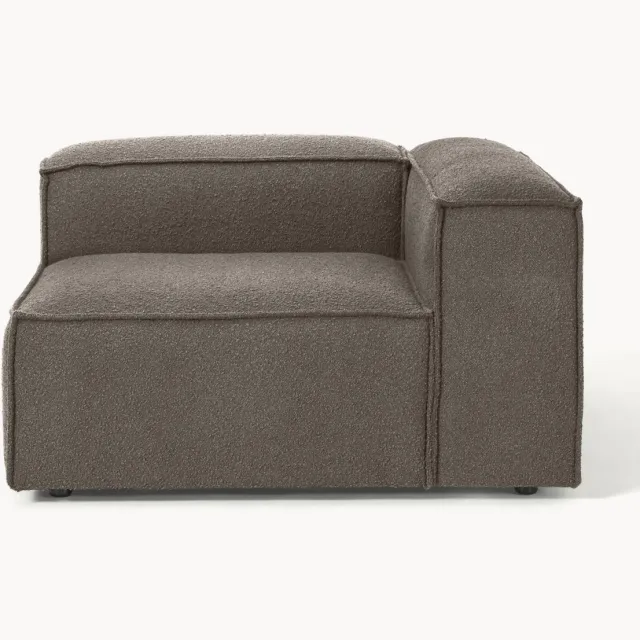 Westwing Collection Hoekmodule Lennon uit bouclé Taupe