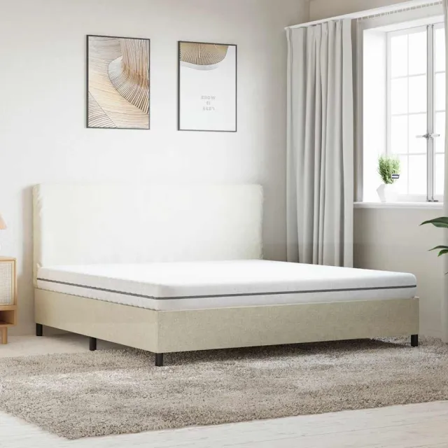 vidaXL Schuimmatras middelzacht 200x200 cm wit