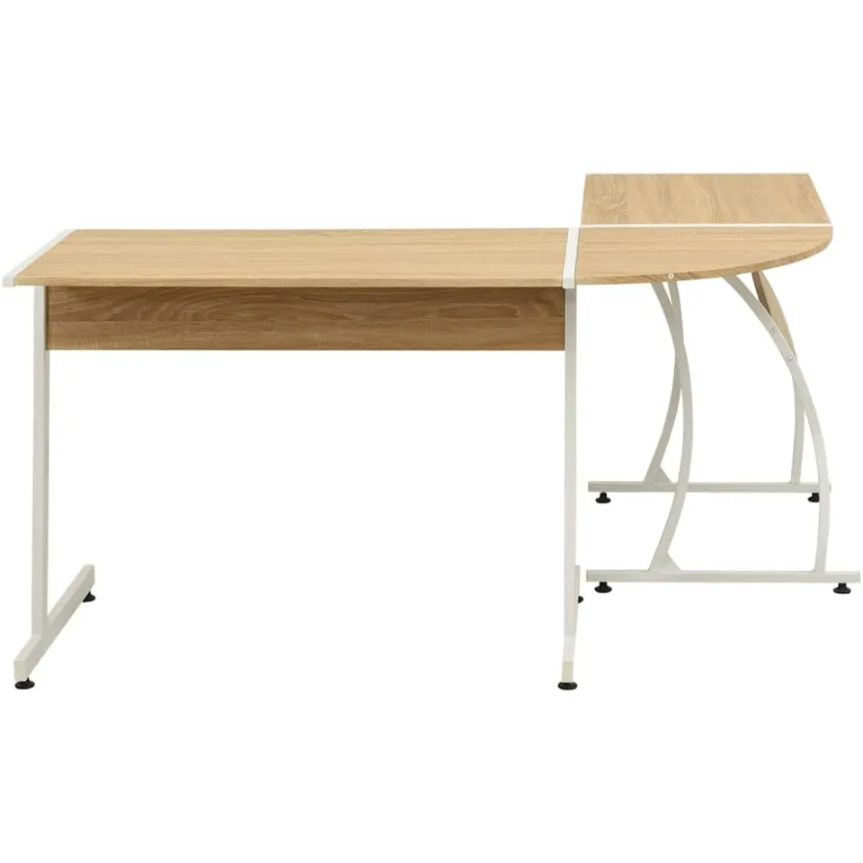vidaXL Hoekbureau L-vormig eikenhout, foto 4