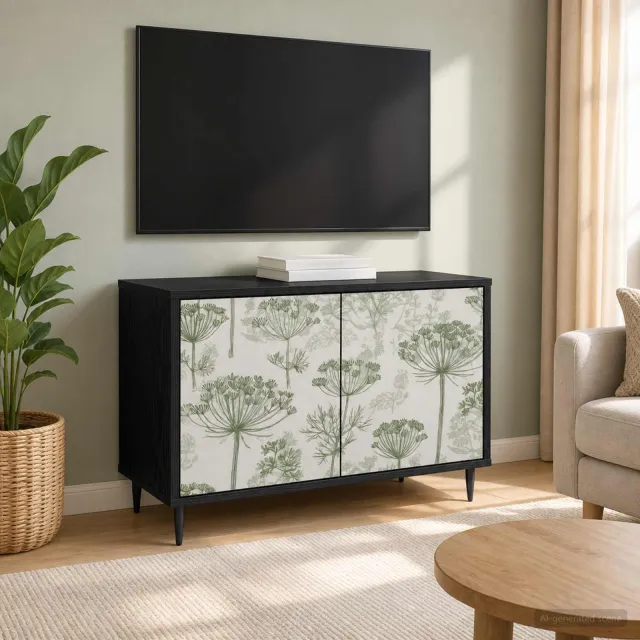 vidaXL Tv-meubel GOTHA 69 x 33 x 50,5 cm Zwart eiken Bewerkt hout