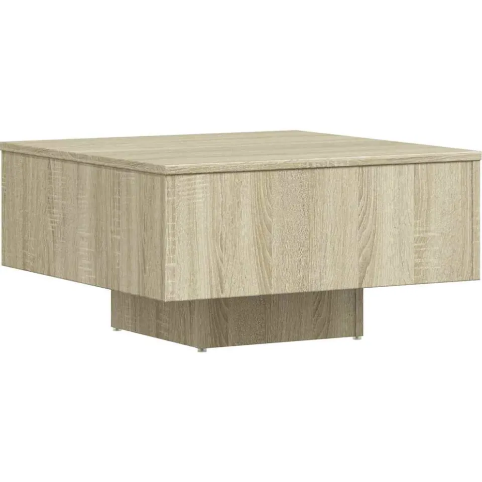 vidaXL Salontafel 60x60x31,5 cm bewerkt hout sonoma eikenkleurig, foto 4