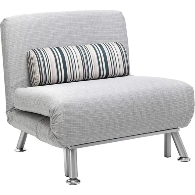 Thuys Luxe Multifunctionele Slaapfauteuil – 3-in-1 Slaapstoel – 5 Comfortabele Posities – Verstelbare Rugleuning – Hoogwaardige Materialen – Kwaliteit - Grijs