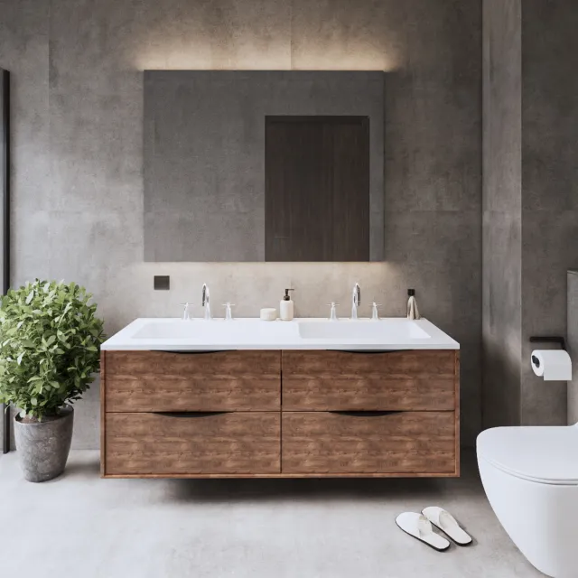 Gliss Design Eleganz Hera onderkast 140 cm oak cognac Eiken
