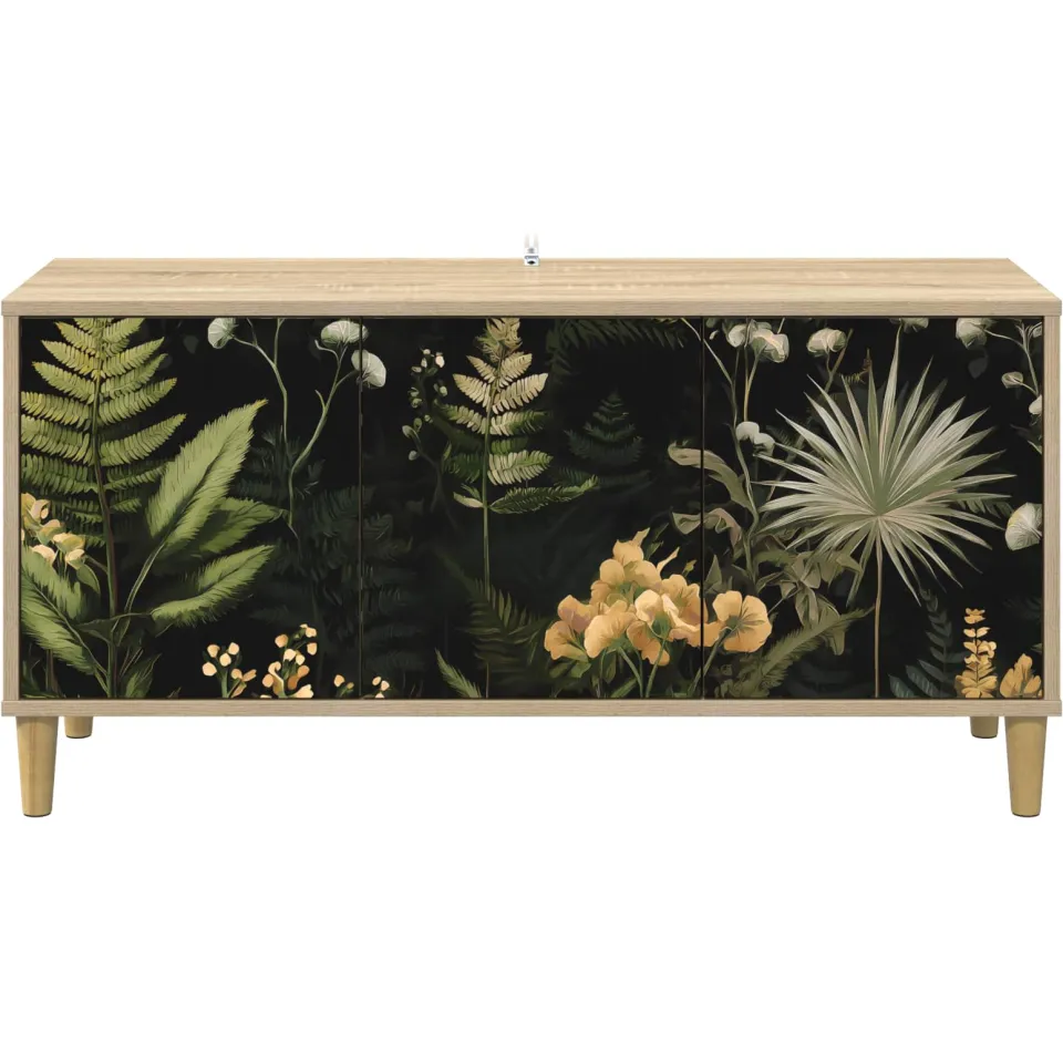 vidaXL Tv-meubel RHENEN 102 x 33 x 50 cm Sonoma Bewerkt hout bruin, foto 4