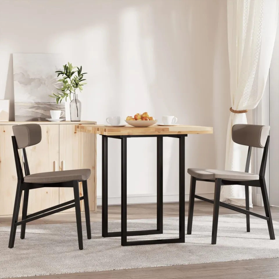 vidaXL Tafelblad vierkant 70x70x4 cm massief acaciahout bruin, foto 2